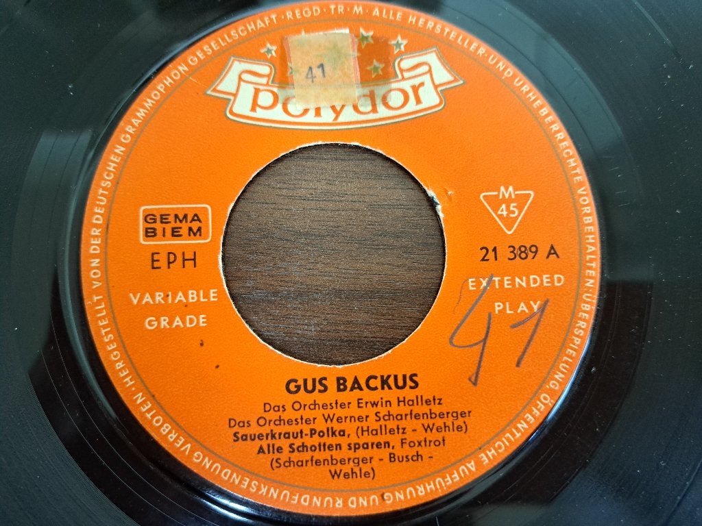 Gus Backus – Gus Backus, 7 inch, Zo goed als nieuw, Overige typen, Schlager
