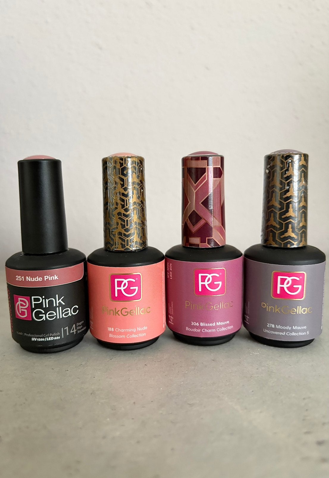 Flesjes gellak Pink Gellac, Ophalen of Verzenden, Zo goed als nieuw, Overige kleuren, Handen en Nagels
