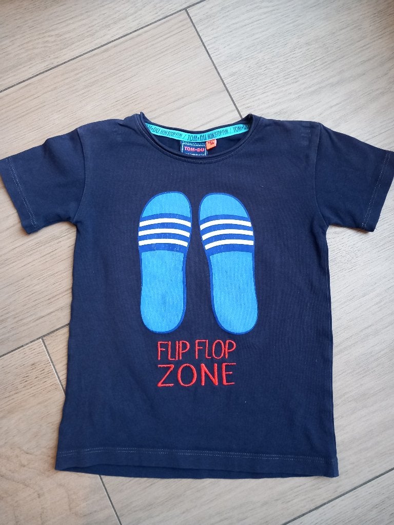 K235 Blauw setje Tom Du maat 92/98, Gebruikt, Ophalen of Verzenden, Jongen, Setje
