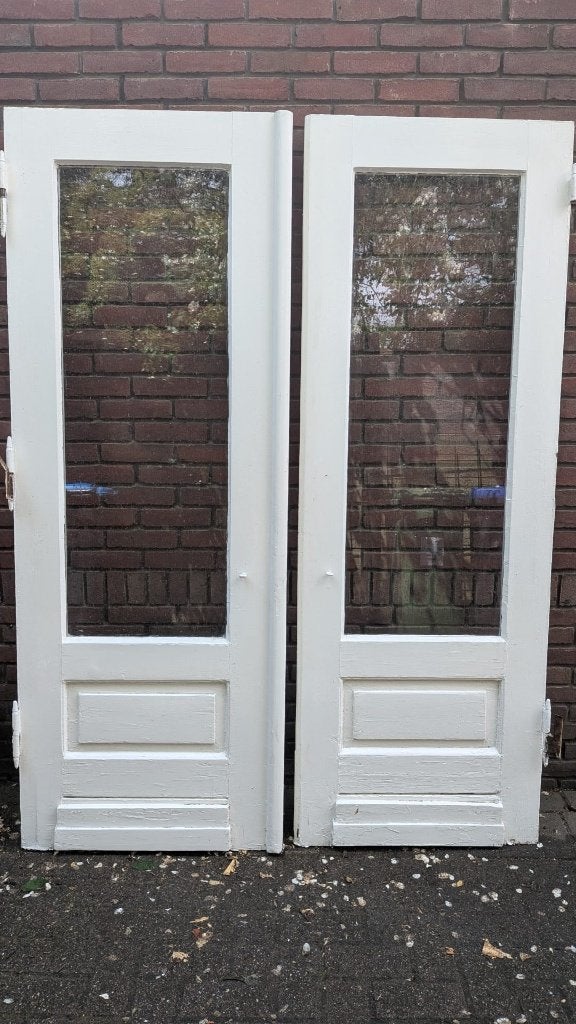 Prachtige Originele Jaren '30 Openslaande Deuren, Ophalen, Gebruikt, 120 cm of meer, Minder dan 200 cm