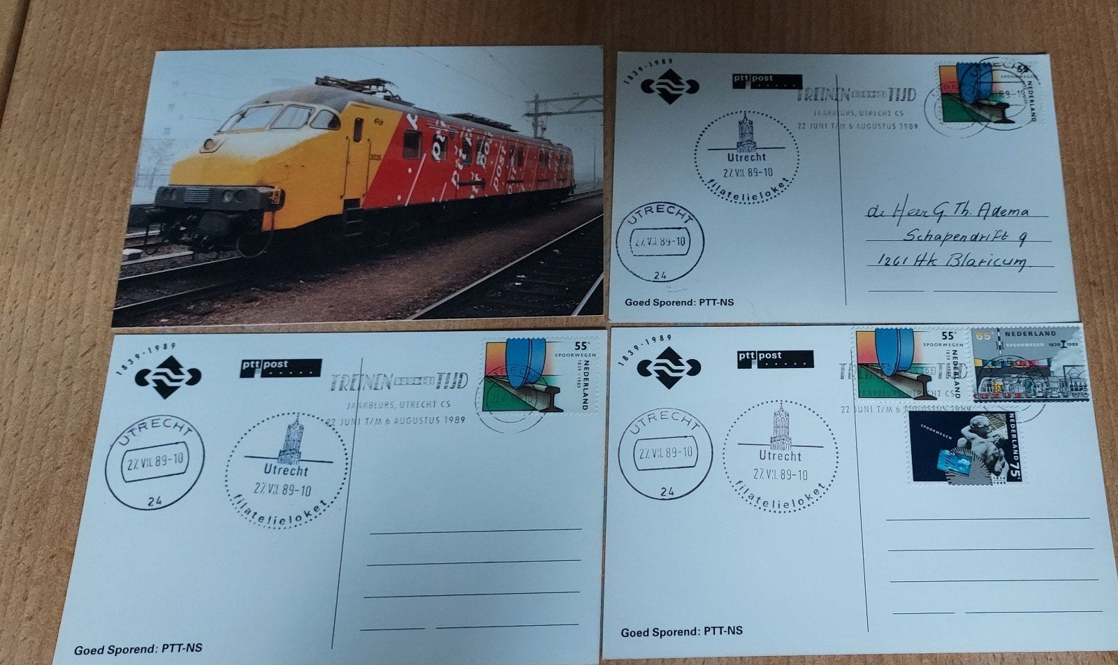 Set van 4 Maximumkaarten / Postkaarten, Ophalen of Verzenden, Nederland