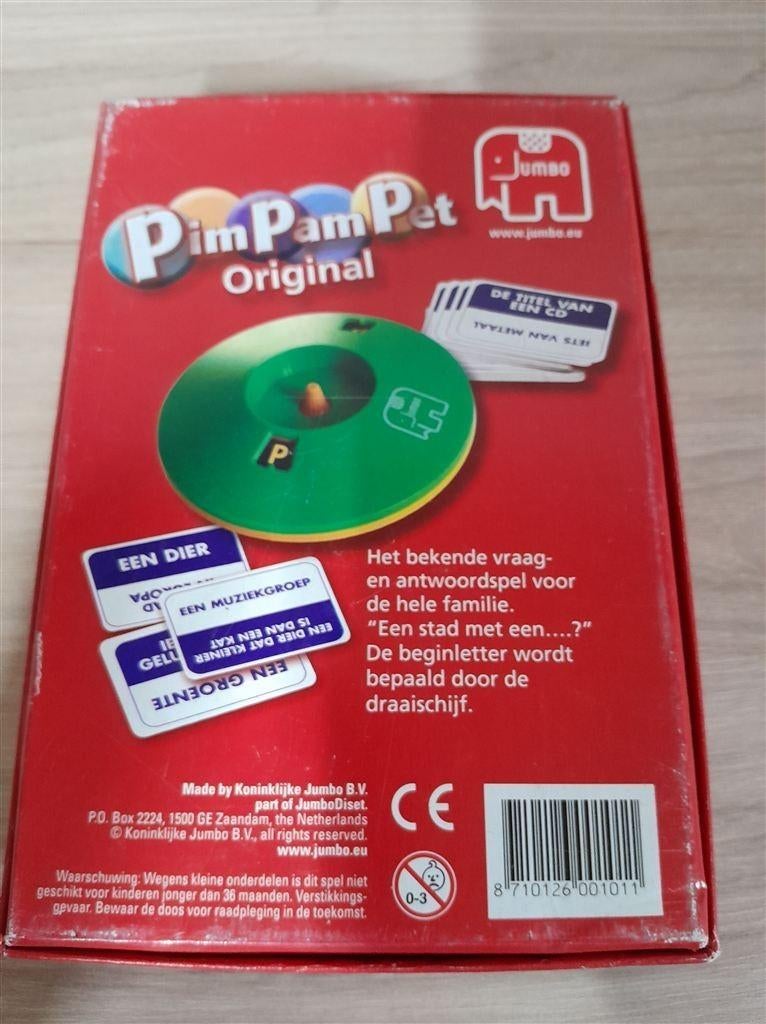 pim pam pet orginal - s3900, Hobby en Vrije tijd, Gezelschapsspellen | Bordspellen, Verzenden, Zo goed als nieuw