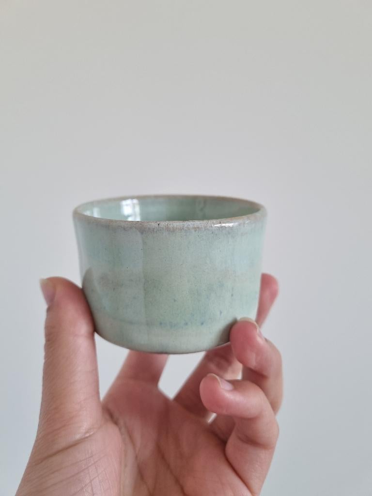 Espressokopje turquoise, Antiek en Kunst, Antiek | Keramiek en Aardewerk, Ophalen