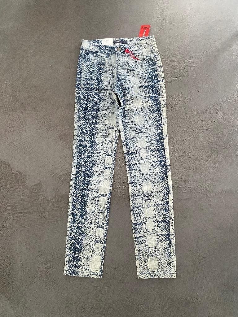 F393 Nieuw: Angels maat 34=XS jeans broek blauw L30, Blauw, Nieuw, Ophalen of Verzenden, W27 (confectie 34) of kleiner