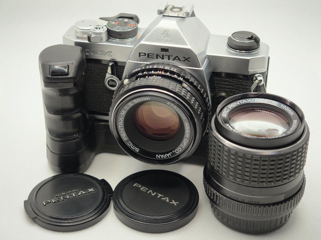 Pentax MX filmcamera complete set, Ophalen of Verzenden, Gebruikt, Spiegelreflex, Pentax
