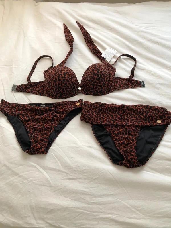 Nieuw bikini set Ten Cate WOW 2 broekjes + 1 multiway BH 38, Ten Cate, Bruin, Nieuw, Ophalen of Verzenden