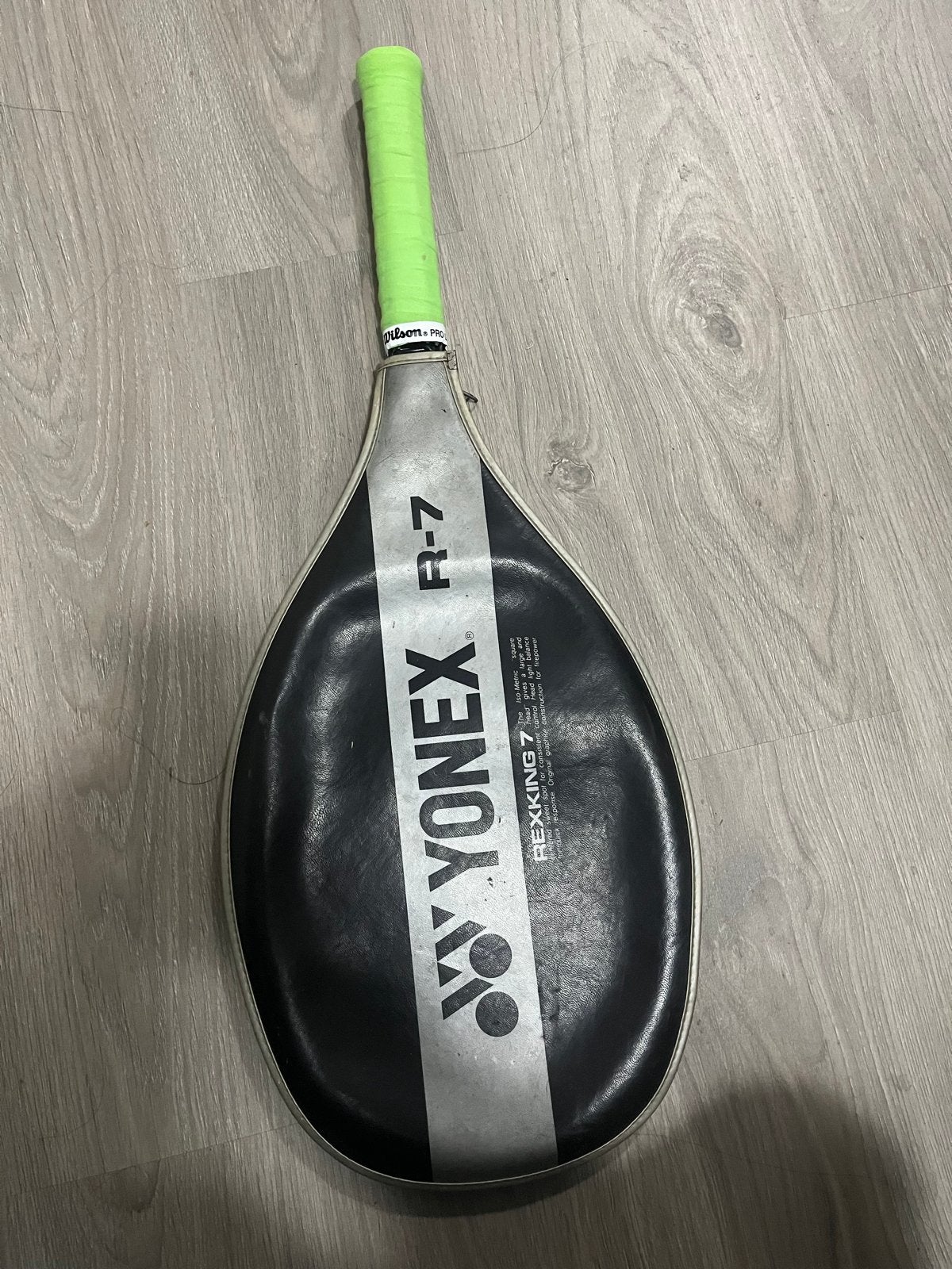 Vintage Yonex R-7 tennisracket met hoes, Ophalen, Gebruikt, Racket, Overige merken