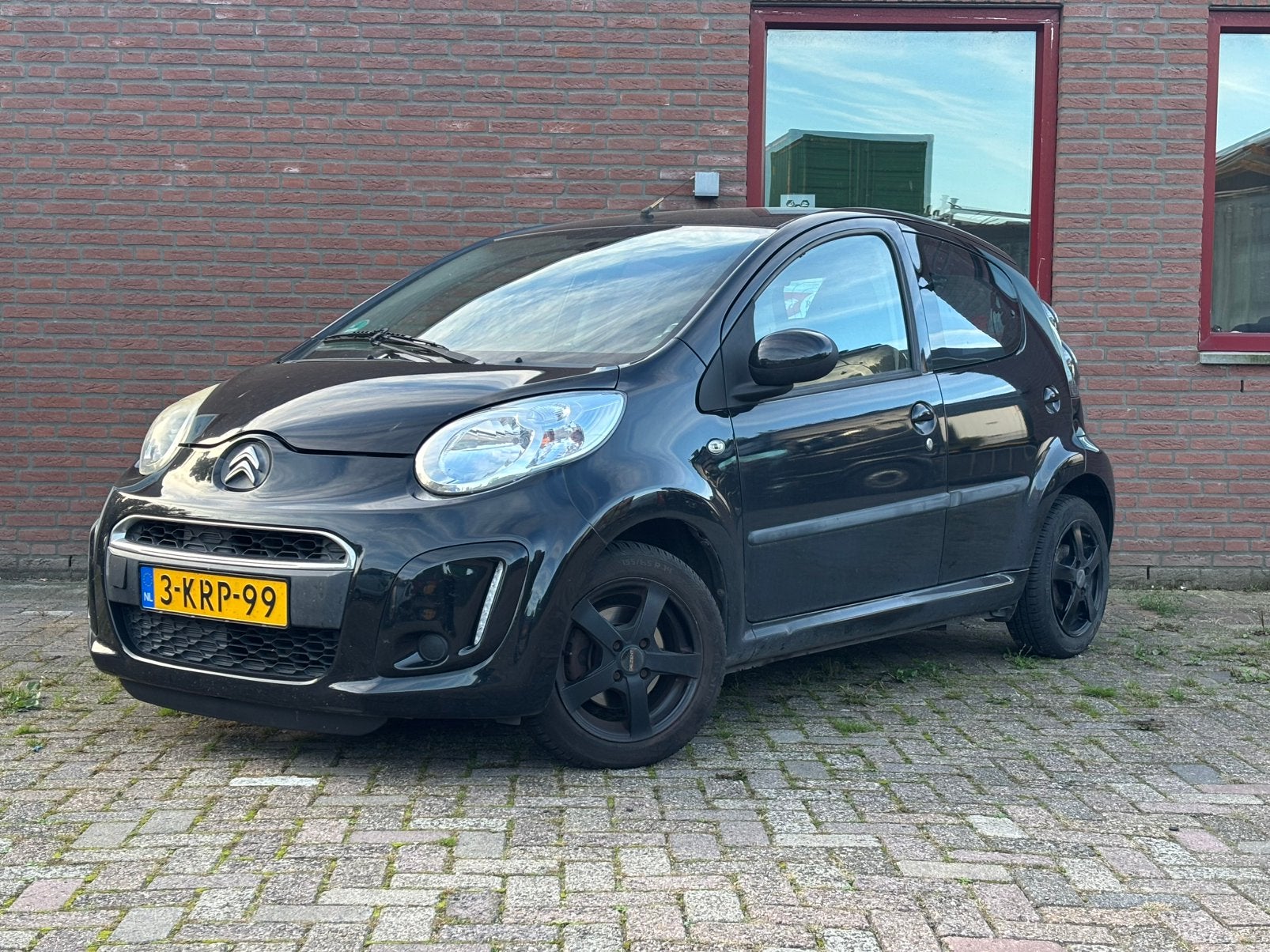Citroën C1 1.0i 68PK 5DR  2013 AIRCO   RIJKLAAR !, Voorwielaandrijving, Euro 5, Stof, Zwart
