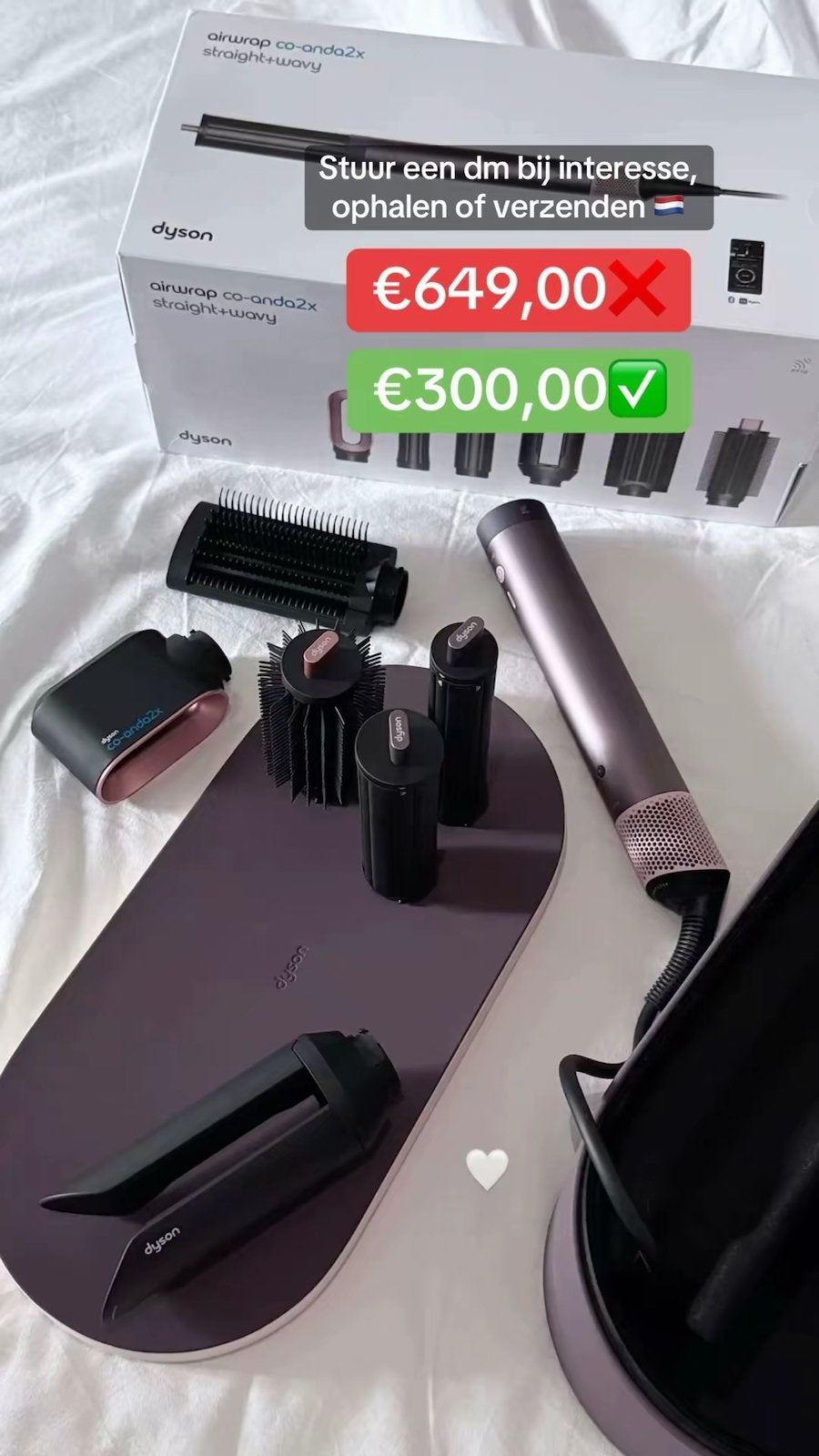 Dyson Airwrap co-ando 2x (GLOEDNIEUW), Sieraden, Tassen en Uiterlijk, Uiterlijk | Haarverzorging, Ophalen of Verzenden, Zo goed als nieuw