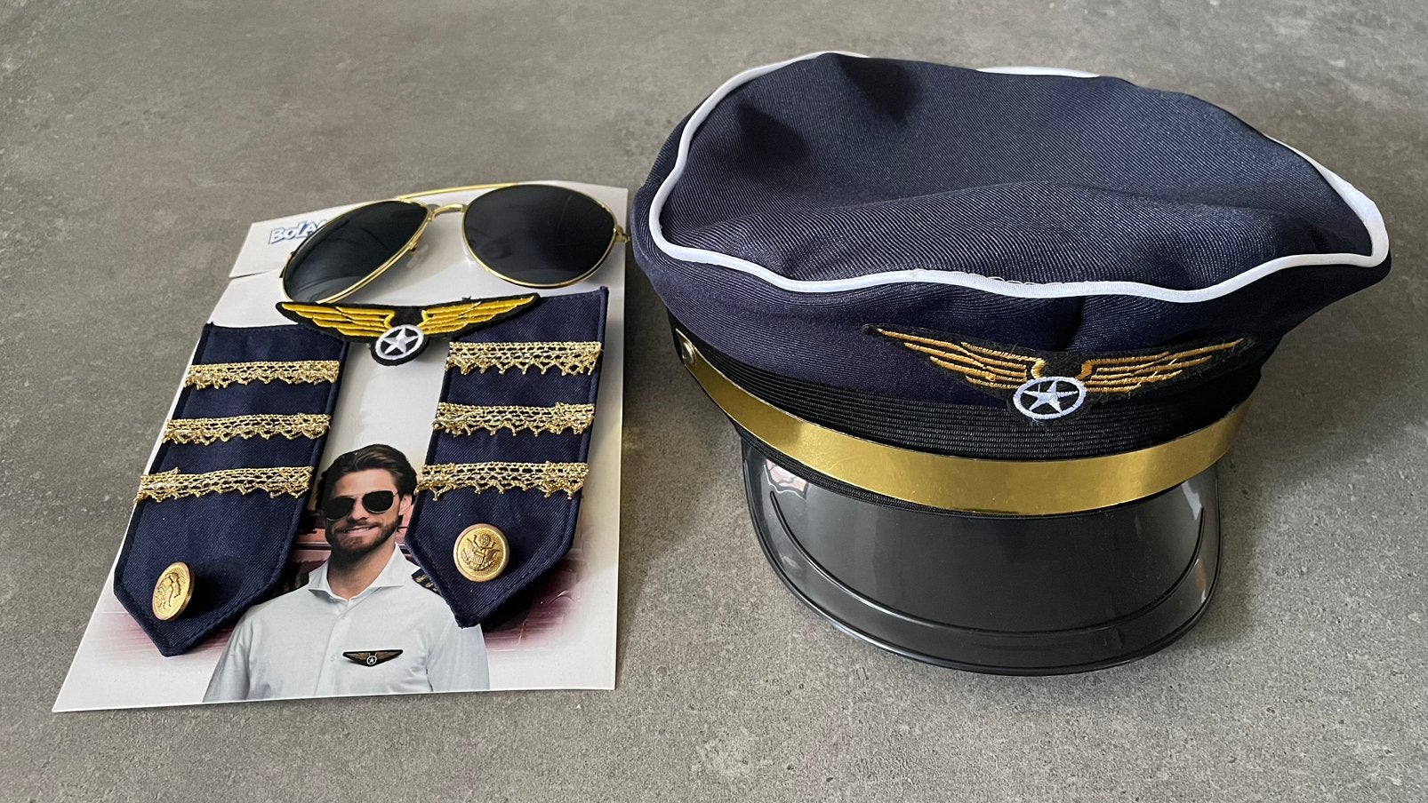 Piloten verkleed set voor de echte piloot, Ophalen of Verzenden, Zo goed als nieuw, Jongen of Meisje