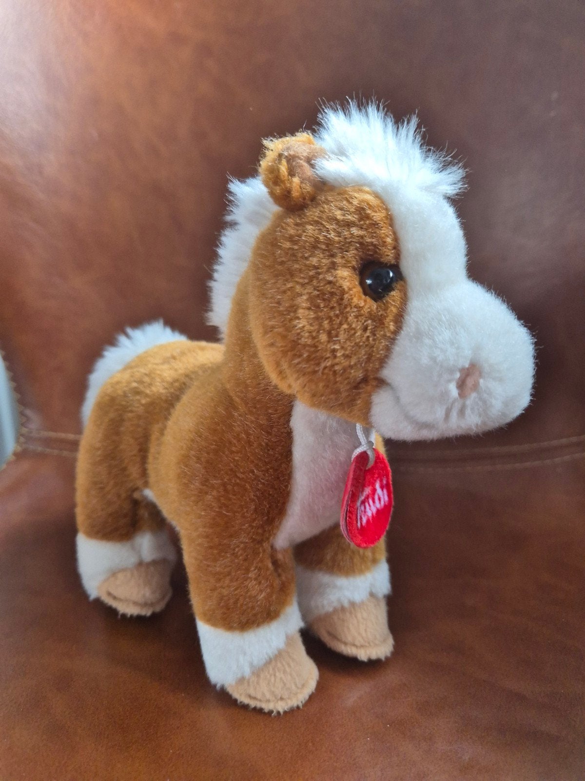 Vintage Trudi Paard Knuffel, Paard, Overige merken, Ophalen of Verzenden, Klein (minder dan 20 cm)