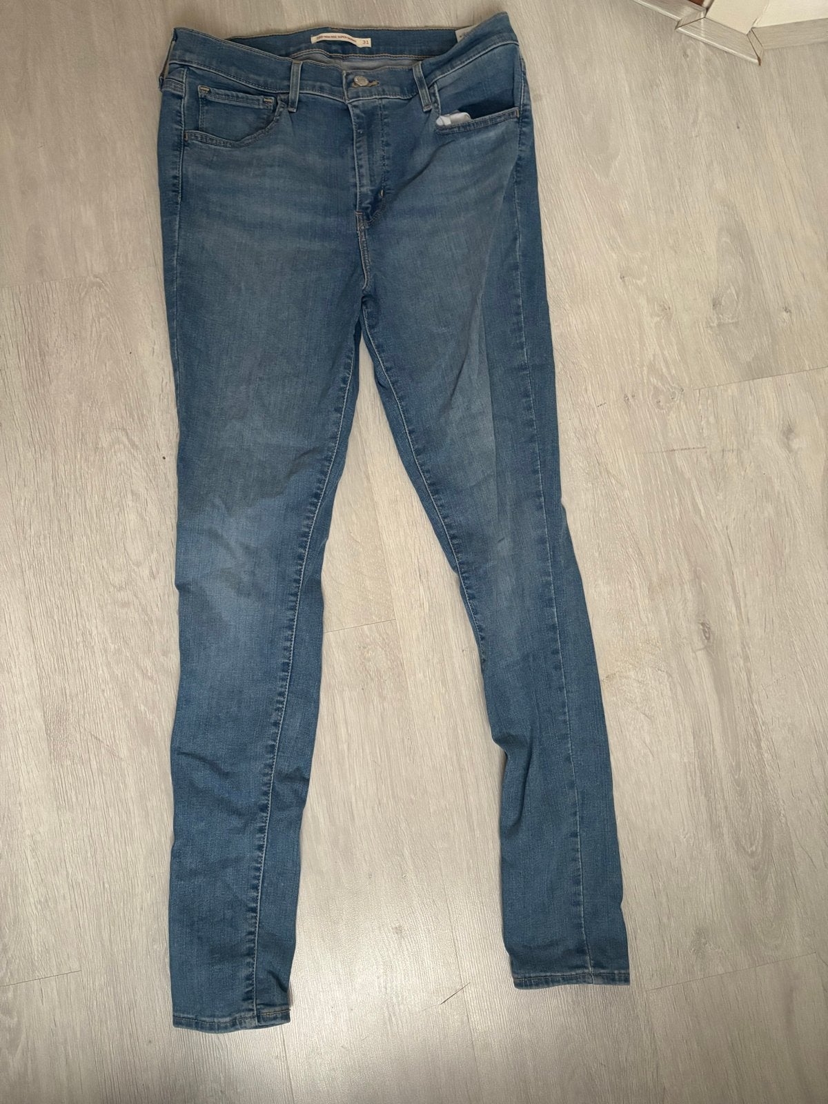 Levi's 720 High Rise Super Skinny Jeans W31, Kleding | Dames, Ophalen of Verzenden, Gedragen, Blauw, W30 - W32 (confectie 38/40)