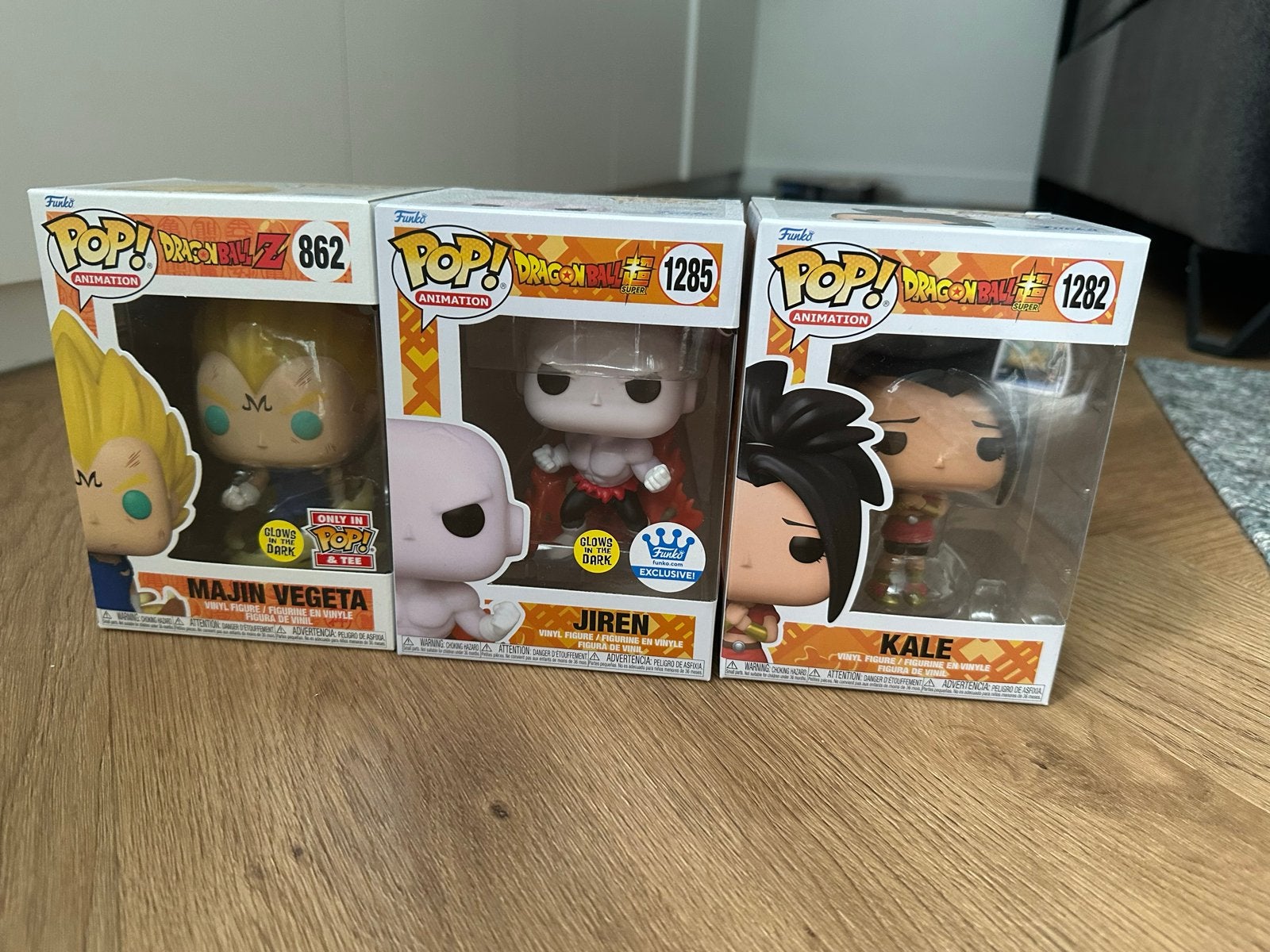 Funko Pop! Dragon Ball - 3 stuks (Majin Vegeta, Jiren, Kale), Ophalen of Verzenden, Zo goed als nieuw