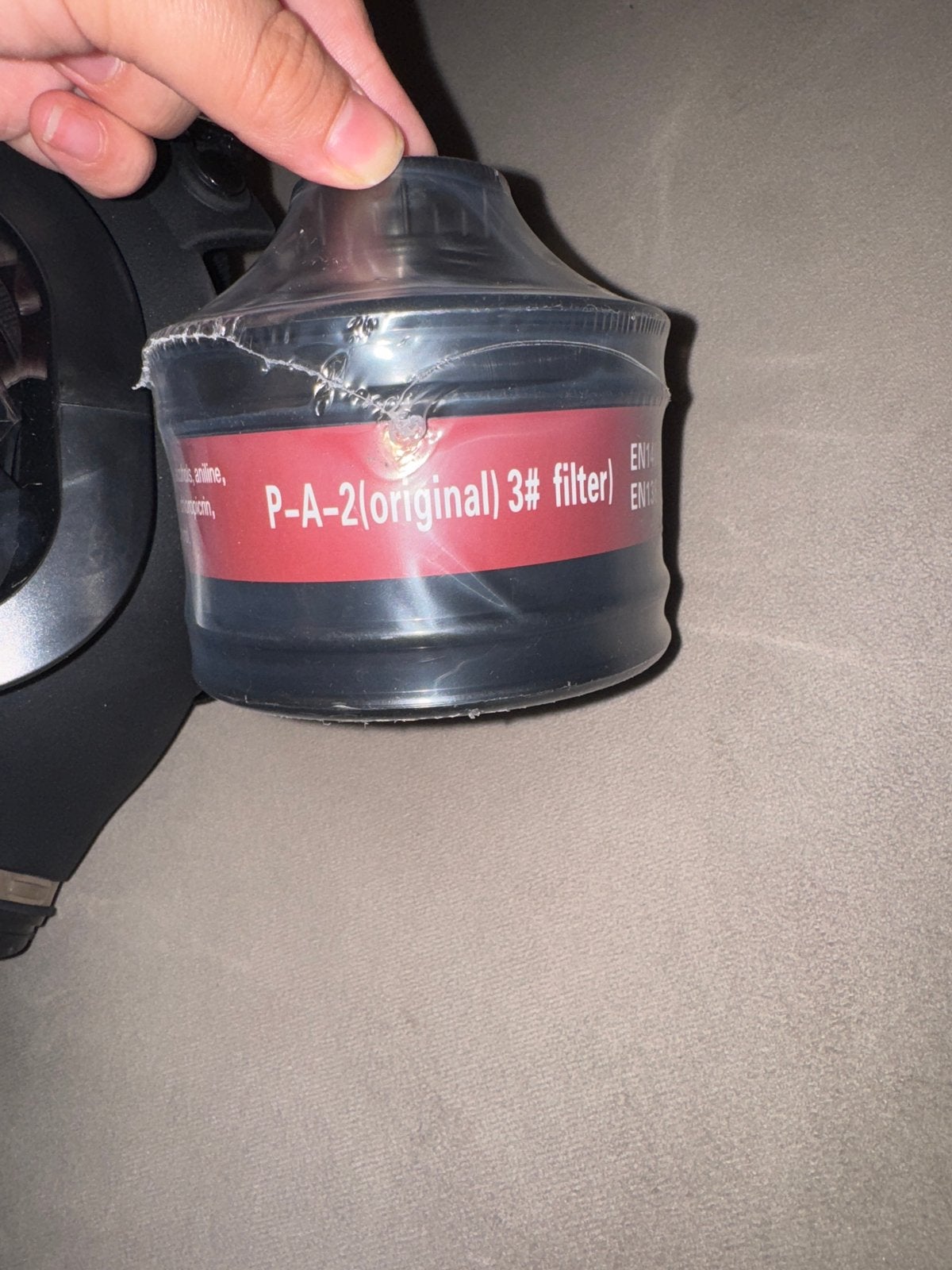 Volgelaatsmasker met P-A-2 filter, Ophalen of Verzenden, Zo goed als nieuw, Volgelaatsmaskers