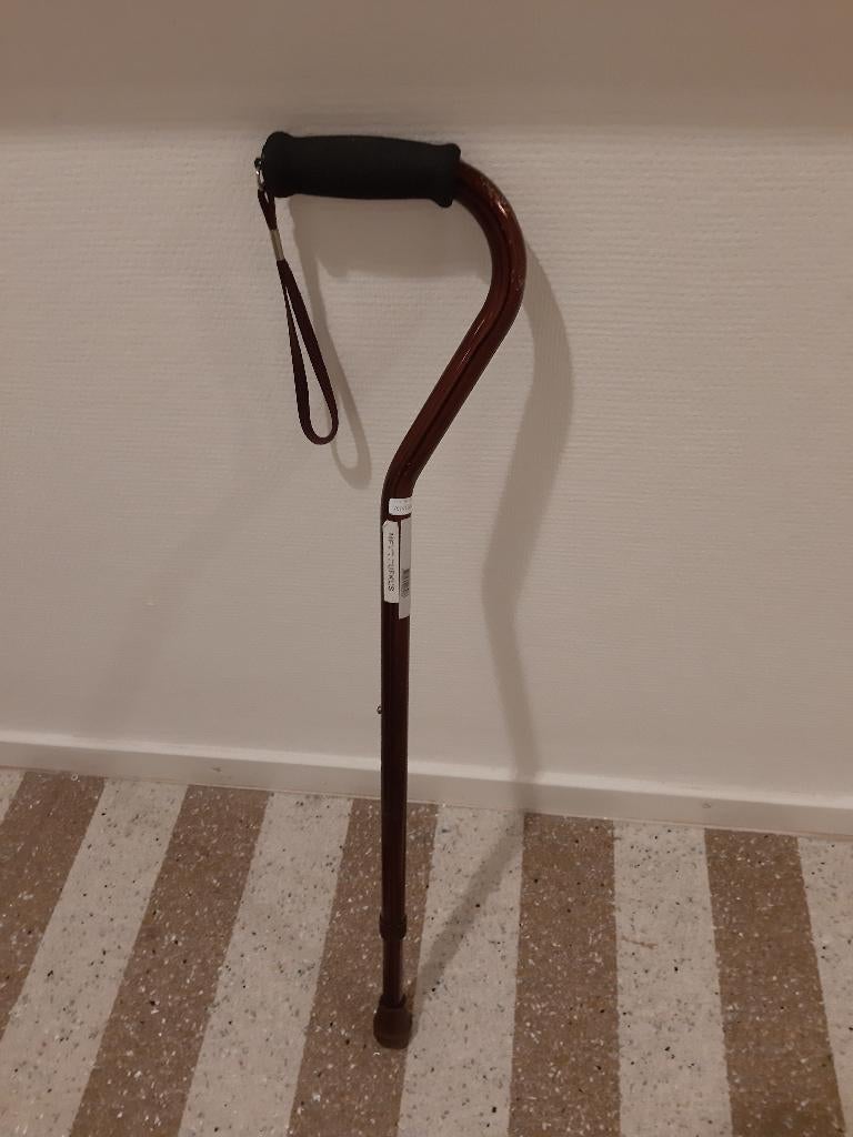 Wandelstok, bruin, zo goed als nieuw. medisch, Ophalen, Verstelbaar, Zo goed als nieuw