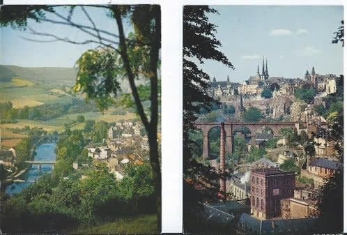 51 Ansichtkaarten Luxemborg Vianden-Luxenburg-Larochtte etc., Ophalen of Verzenden, 1960 tot 1980, Gelopen, België en Luxemburg