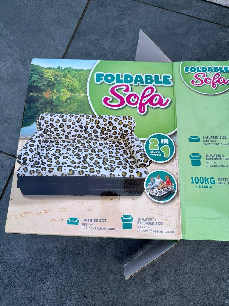 Opblaasbare sofa, Tuin en Terras, Ophalen, Gebruikt
