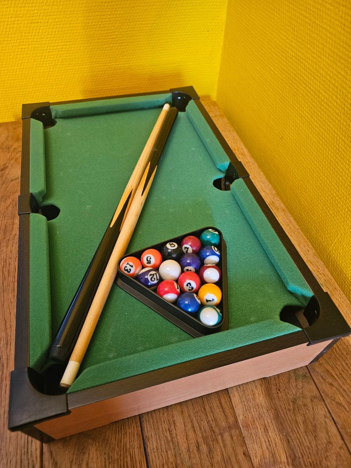 Mini Pooltafel Set - Compleet met Keuen en Ballen, Ophalen of Verzenden, Zo goed als nieuw, Jongen of Meisje
