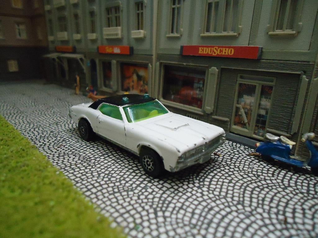 1:69 1969 Mercury Cougar XR7 Police - Corgi Juniors Nr.61 #2, Ophalen of Verzenden, Gebruikt, Auto