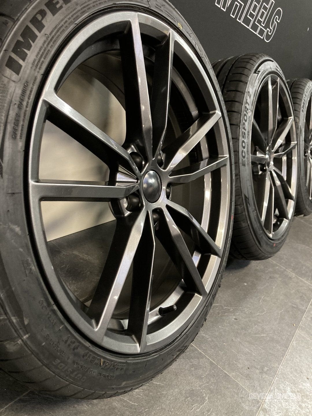 19” Volkswagen Pretoria look velgen + banden 5x112 225/40/19, Auto-onderdelen, Banden en Velgen, 19 inch, Gebruikt, -, -