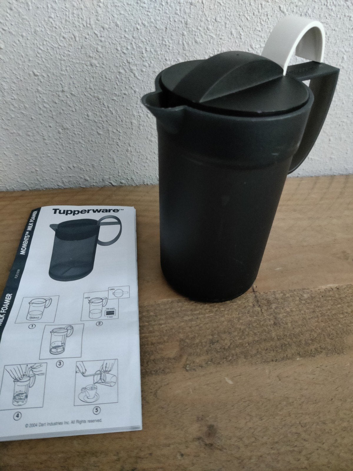 🥛Tupperware Melkopschuimer - Zwart 🥛, Overige kleuren, Overige typen, Ophalen of Verzenden, Zo goed als nieuw