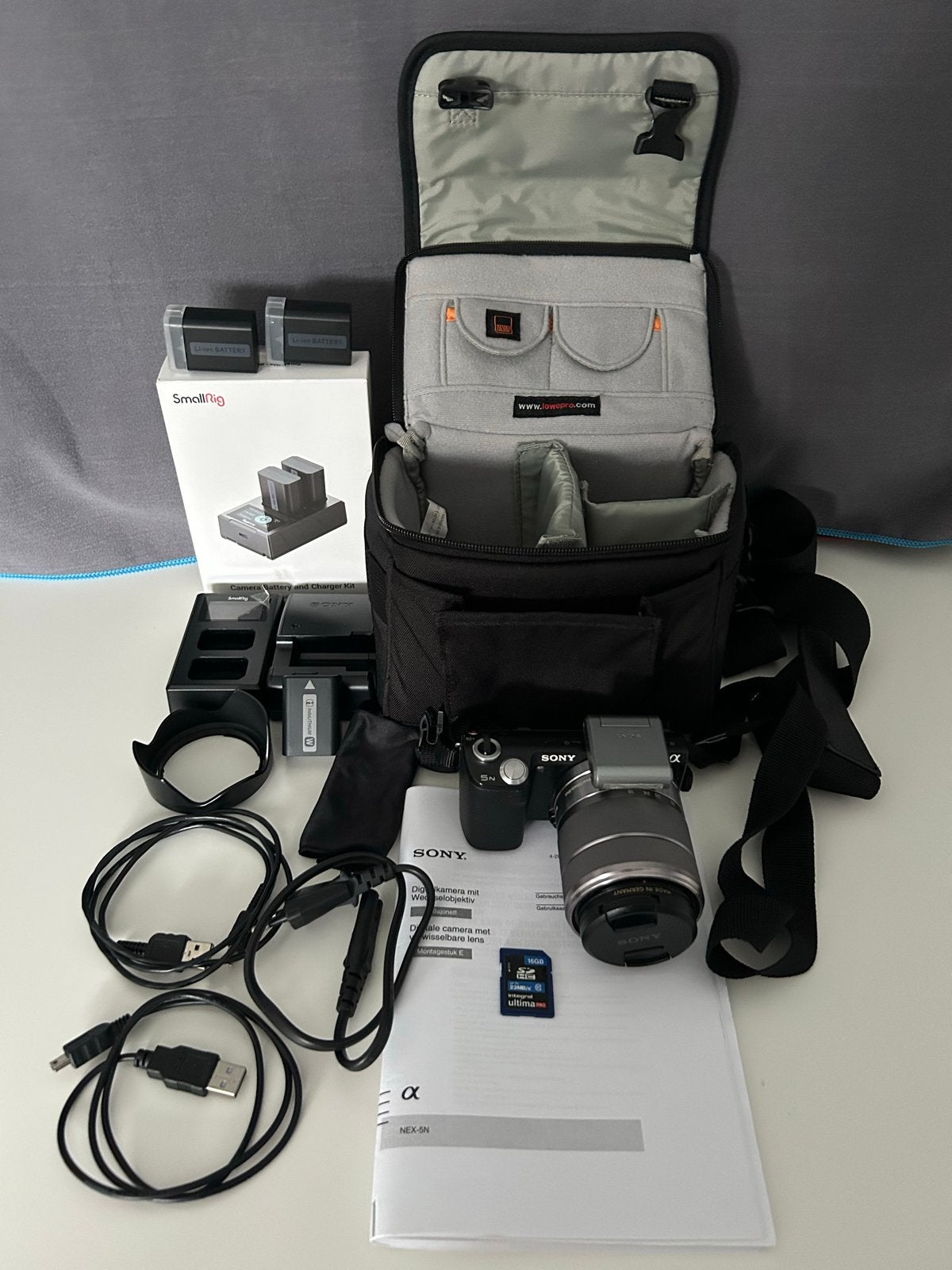 Sony Alpha NEX-5N Systeemcamera met 18-55 lens, Ophalen, Gebruikt, Compact, Sony