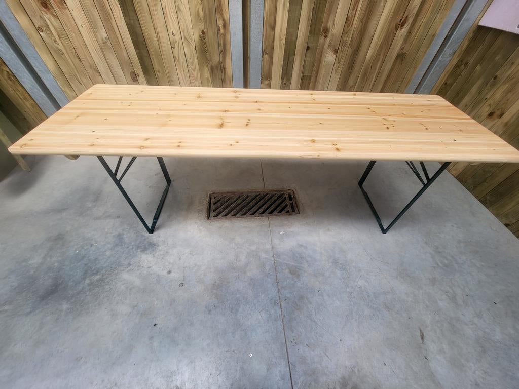 Biertafel biertafels plooitafel klaptafel comunnie bbq tuinf, Tuin en Terras, Ophalen of Verzenden, Nieuw, Rond
