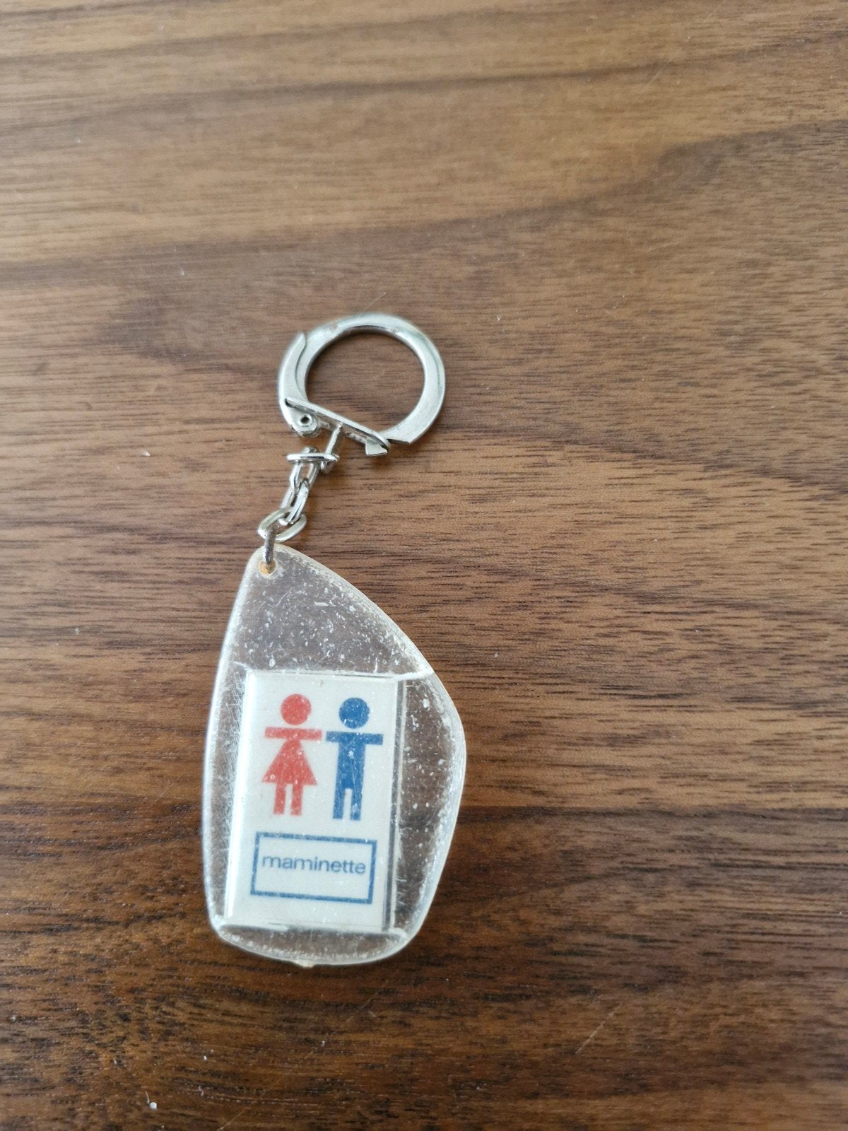 328 Vintage Maminette Sleutelhanger - Man en Vrouw Figuur, Ophalen of Verzenden, Gebruikt, Overige typen