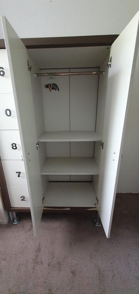 "Numbers" Cijfers kast voor de kinderkamer   wit / bruin, Ophalen, 50 tot 70 cm, 100 cm of meer, 105 cm of meer