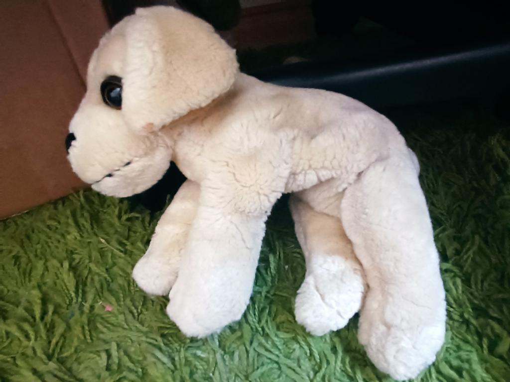 Schattige pluche Labrador puppy knuffel, Ophalen, Overige merken, Overige karakters, Hond