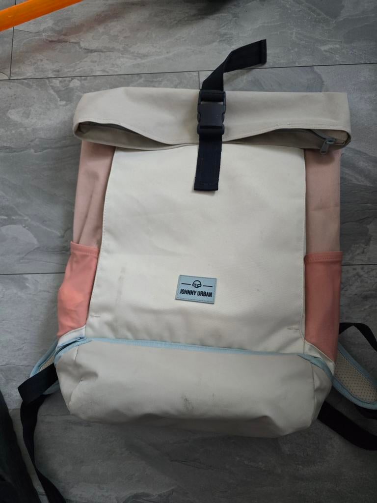 Johnny Urban Rolltop Allen rugzak sand-rosa, Ophalen of Verzenden