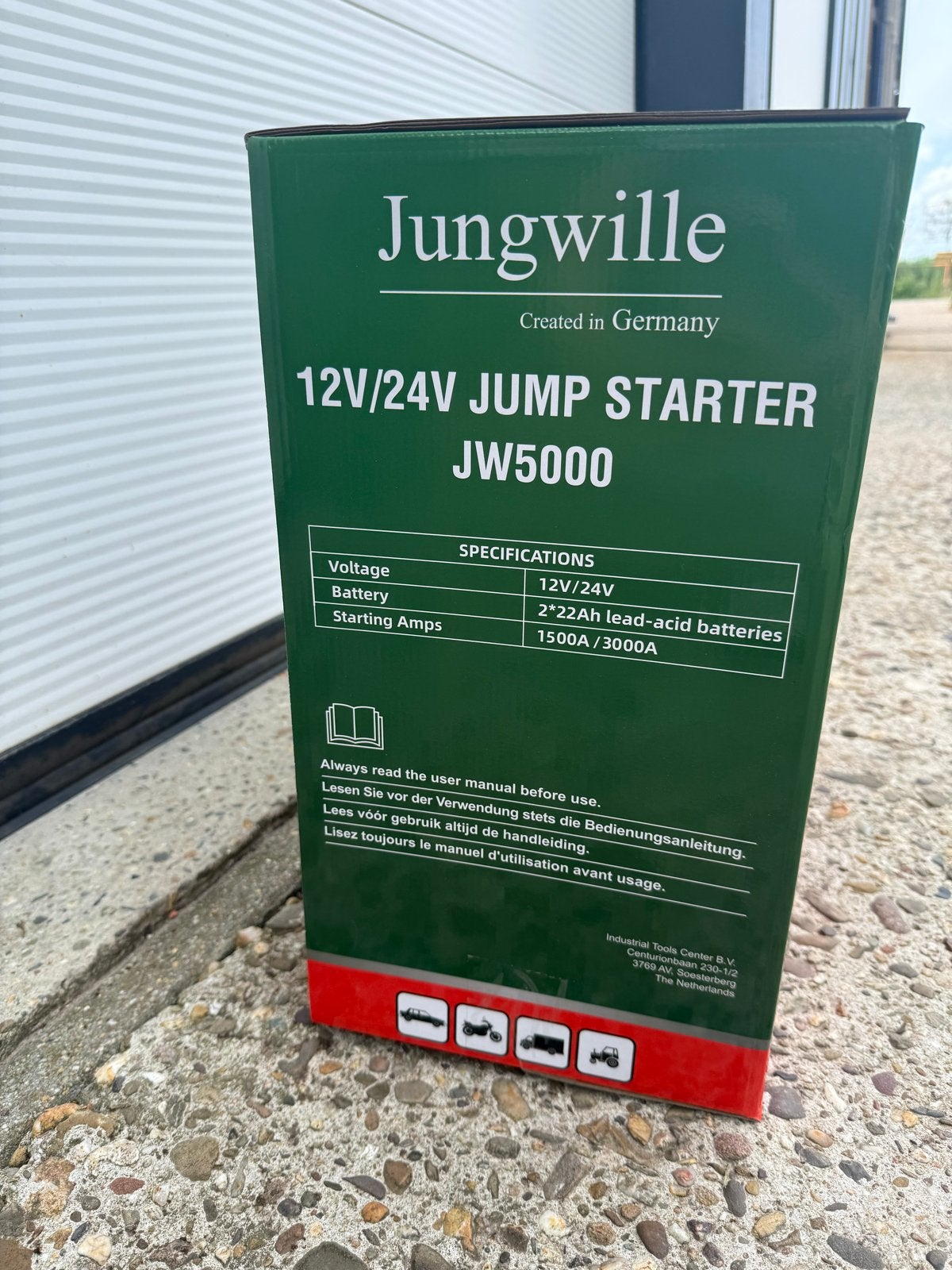 Jungwille 12V/24V Jump Starter JW5000 - Nieuw in doos, Auto diversen, Jumpstarters, Ophalen, Nieuw