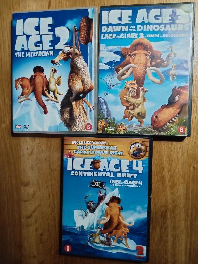 DVD's Ice Age (1), 2, 3 en 4, Alle leeftijden, Ophalen of Verzenden, Gebruikt, Amerikaans