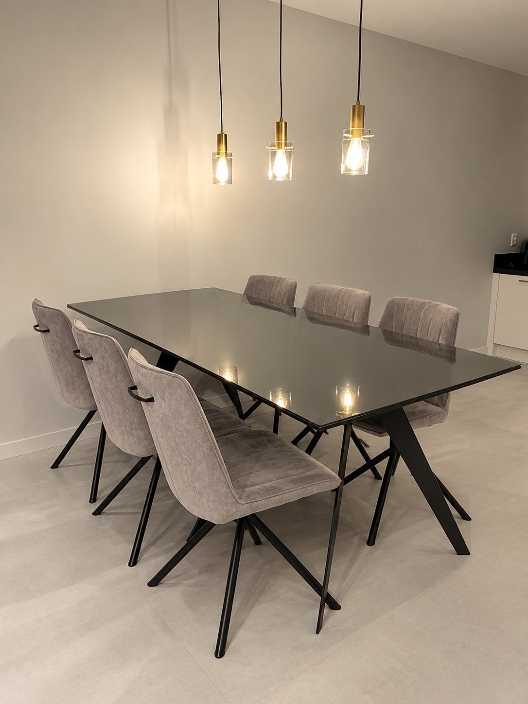 Prachtige eettafel – 180 x 100 cm inclusief glasplaat, Ophalen, 50 tot 100 cm, Zo goed als nieuw, 150 tot 200 cm