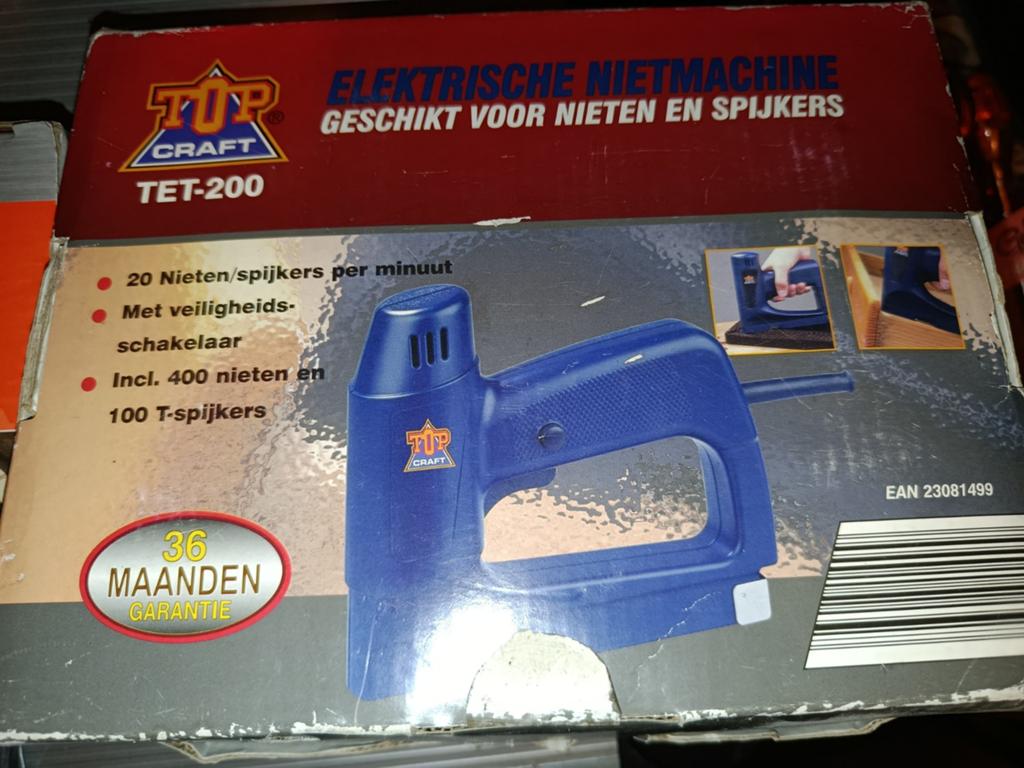 Elektrische nietmachine - Top Craft TET-200, Ophalen of Verzenden