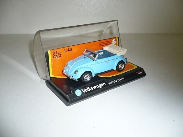 Volkswagen Kever 1200 Cabriolet 1951  1:43, Hobby en Vrije tijd, Modelauto's | 1:43, Ophalen of Verzenden, Nieuw, Auto, Overige merken