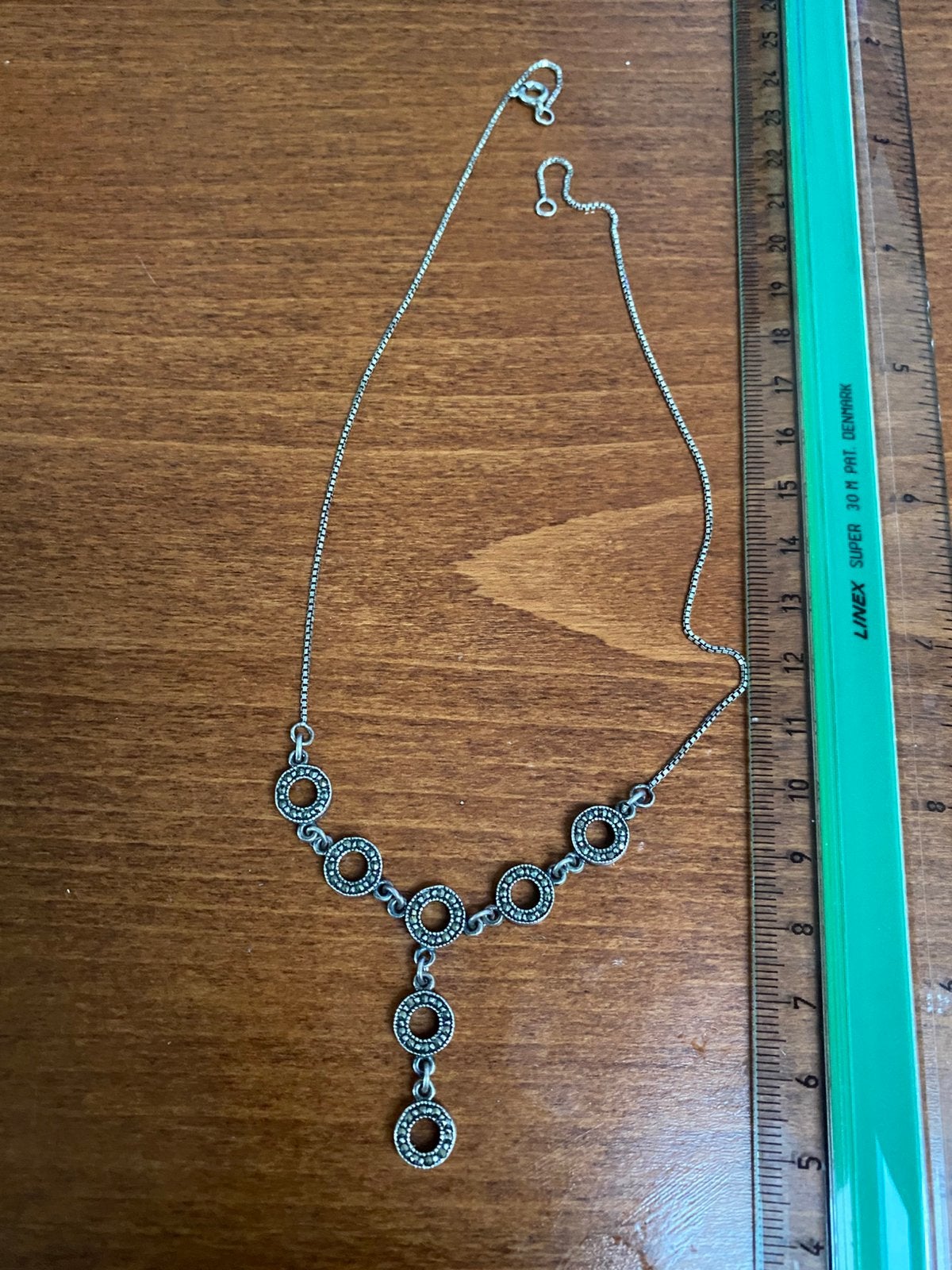 Hanger zilver met marcasiet, Ophalen of Verzenden, Zilver