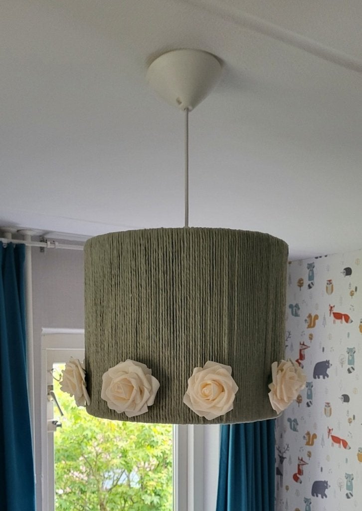 Prachtige lampenkap voor hanglamp tafellamp NEW, Huis en Inrichting, Ophalen of Verzenden, Nieuw, Natuurlijk materiaal, Bohemian