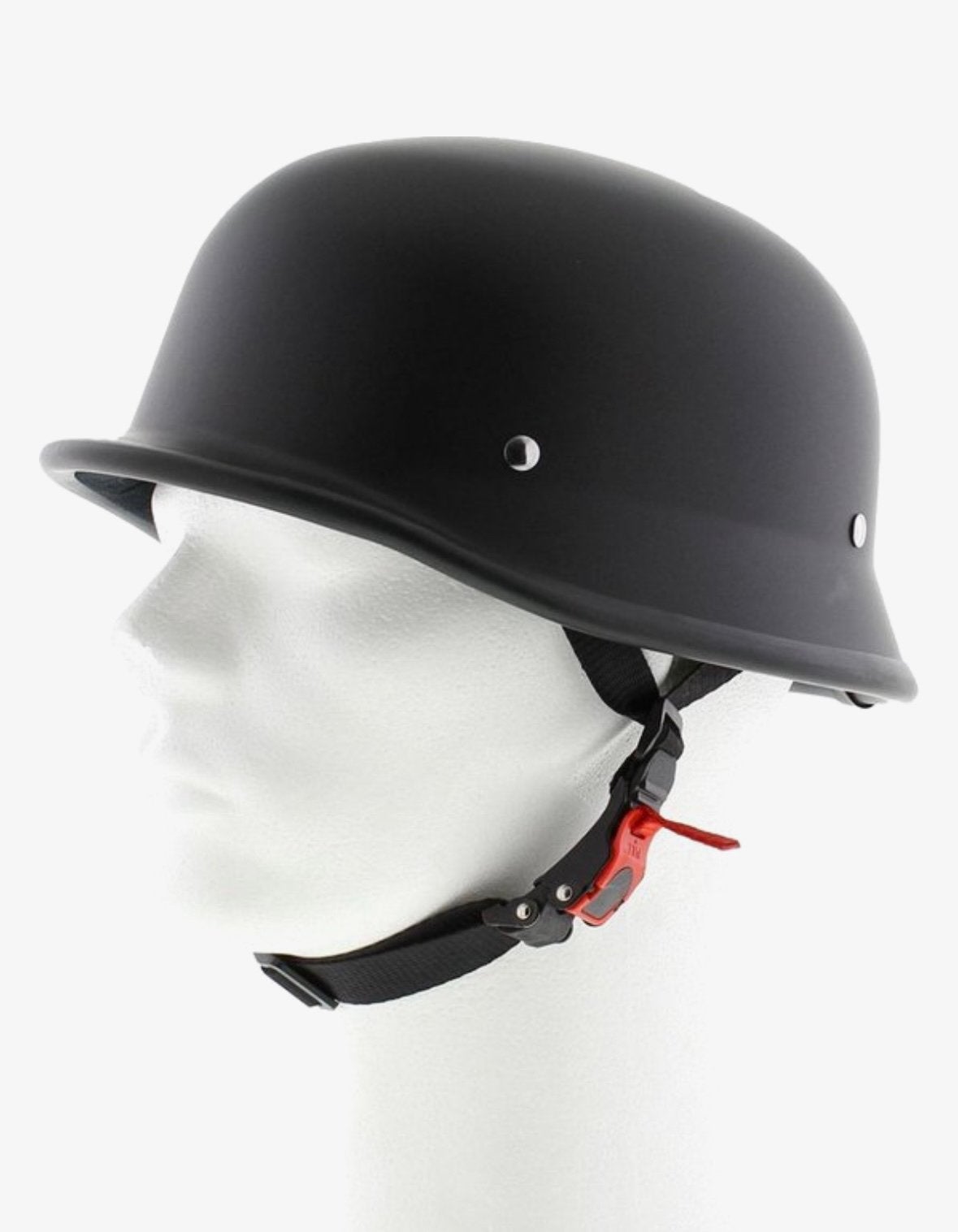Chopper Duitse klassieke motorhelm brommerhelm - Mat Zwart, Ophalen of Verzenden, Zo goed als nieuw, Extra large of groter