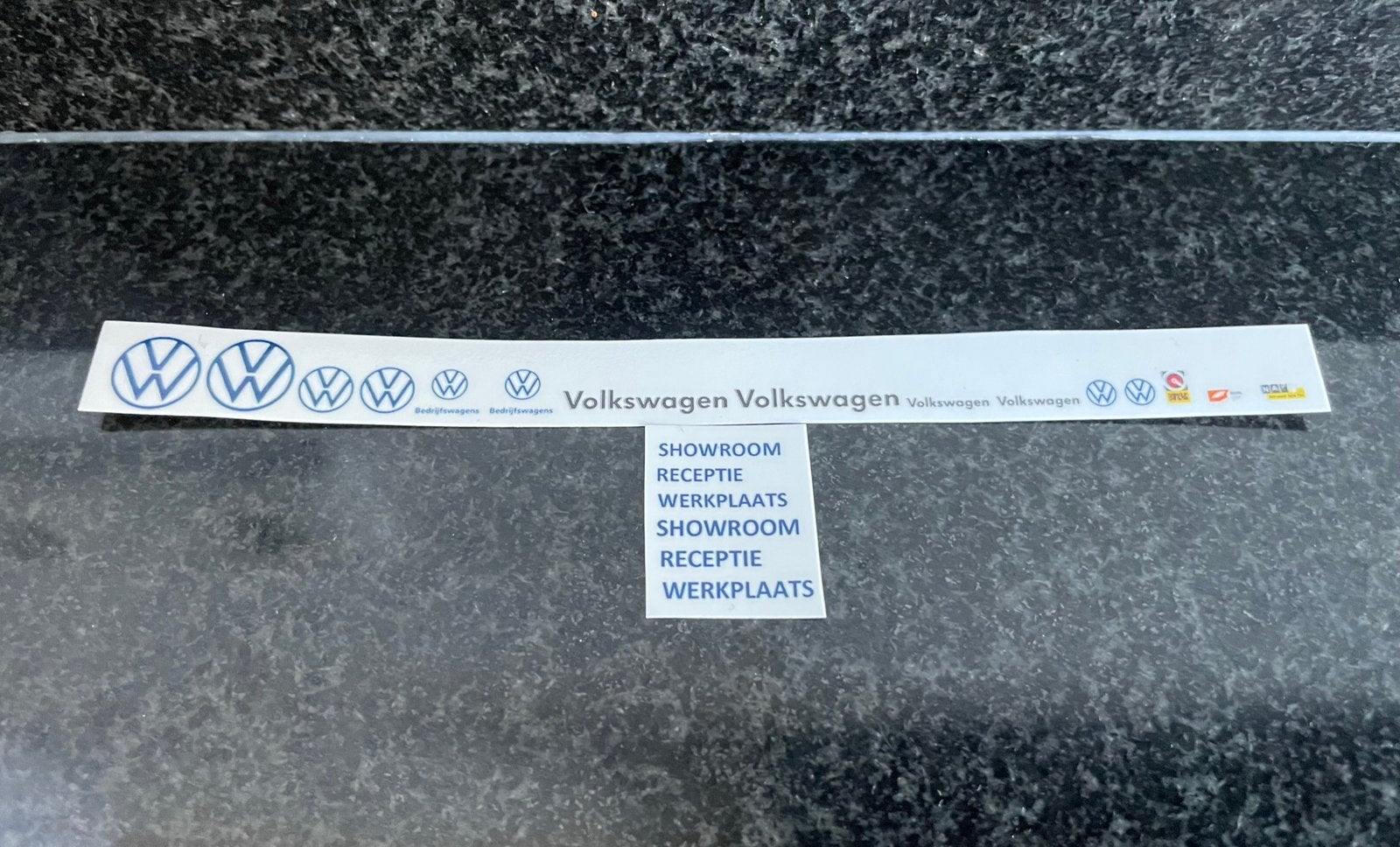Decals transfer logo set volkswagen auto garage dealer 1:87, Verzenden, Nieuw