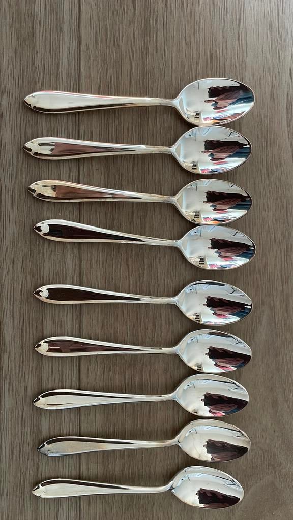 Verzilverde theelepels Keltum 100, Ophalen of Verzenden, Zo goed als nieuw, Zilver