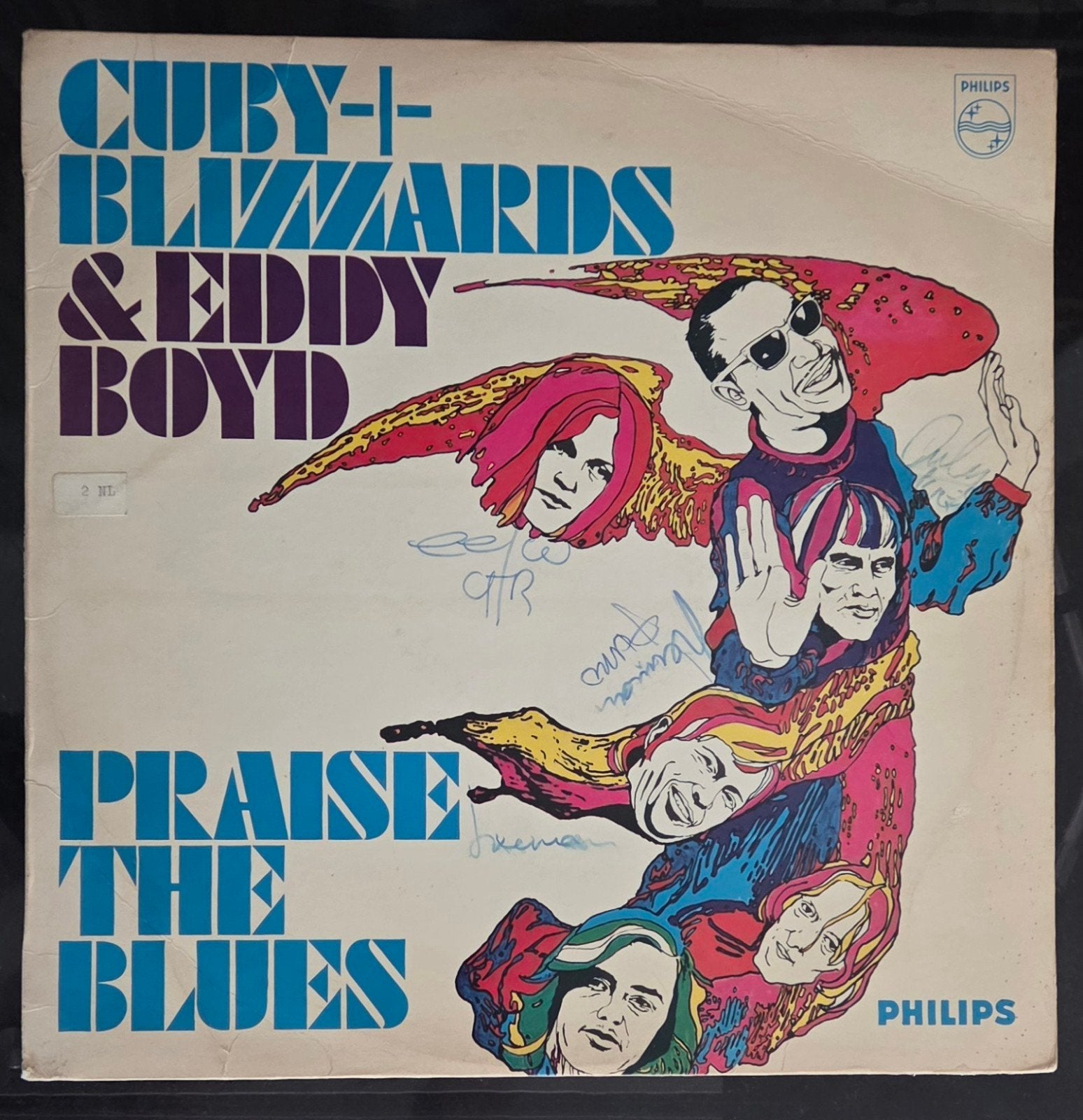 Gesigneerde LP Cuby + Blizzards - Praise the Blue
