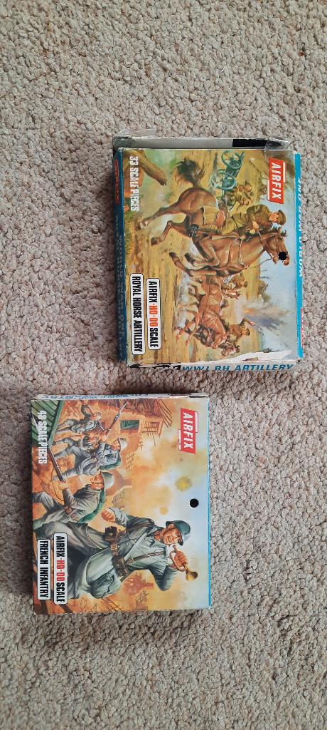 Vintage Airfix bouwsets - jaren 60/70 - WWI, Ophalen of Verzenden, Gebruikt, 1:50 of kleiner, Figuur of Figuren