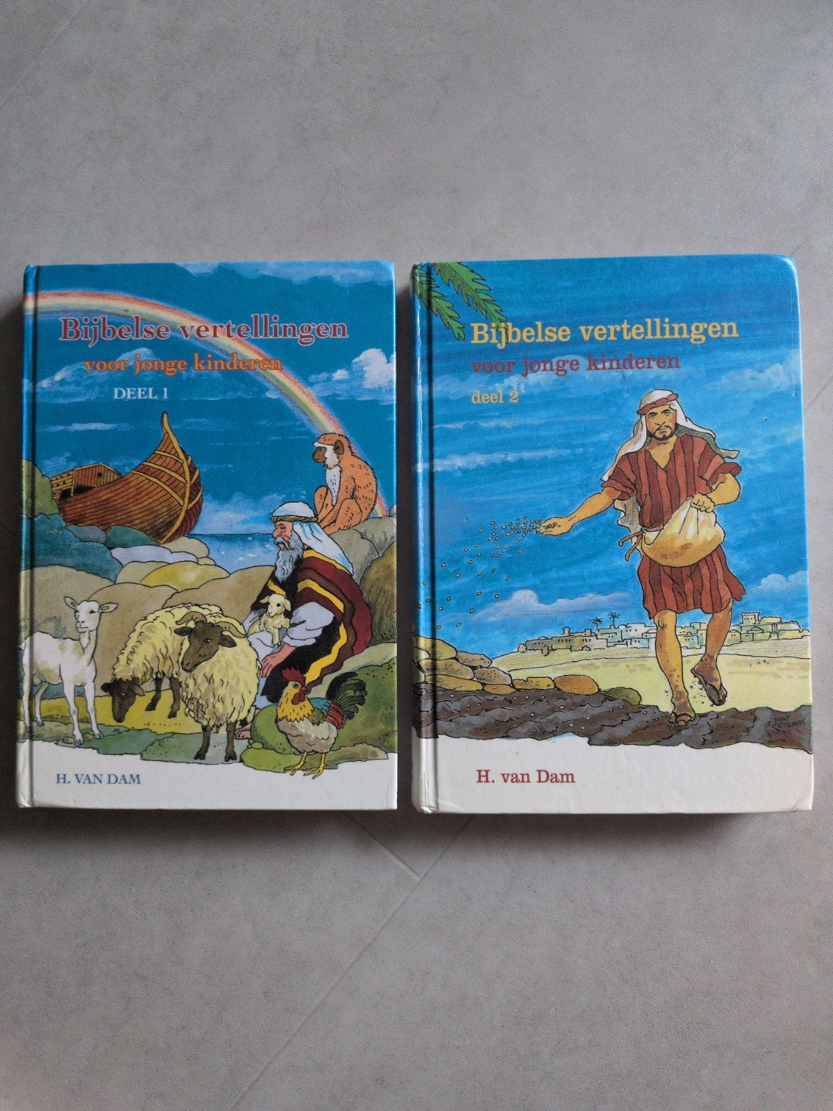 Bijbelse vertellingen voor jonge kinderen - Deel 1 & 2, Ophalen of Verzenden, Gelezen, H. van Dam, Non-fictie