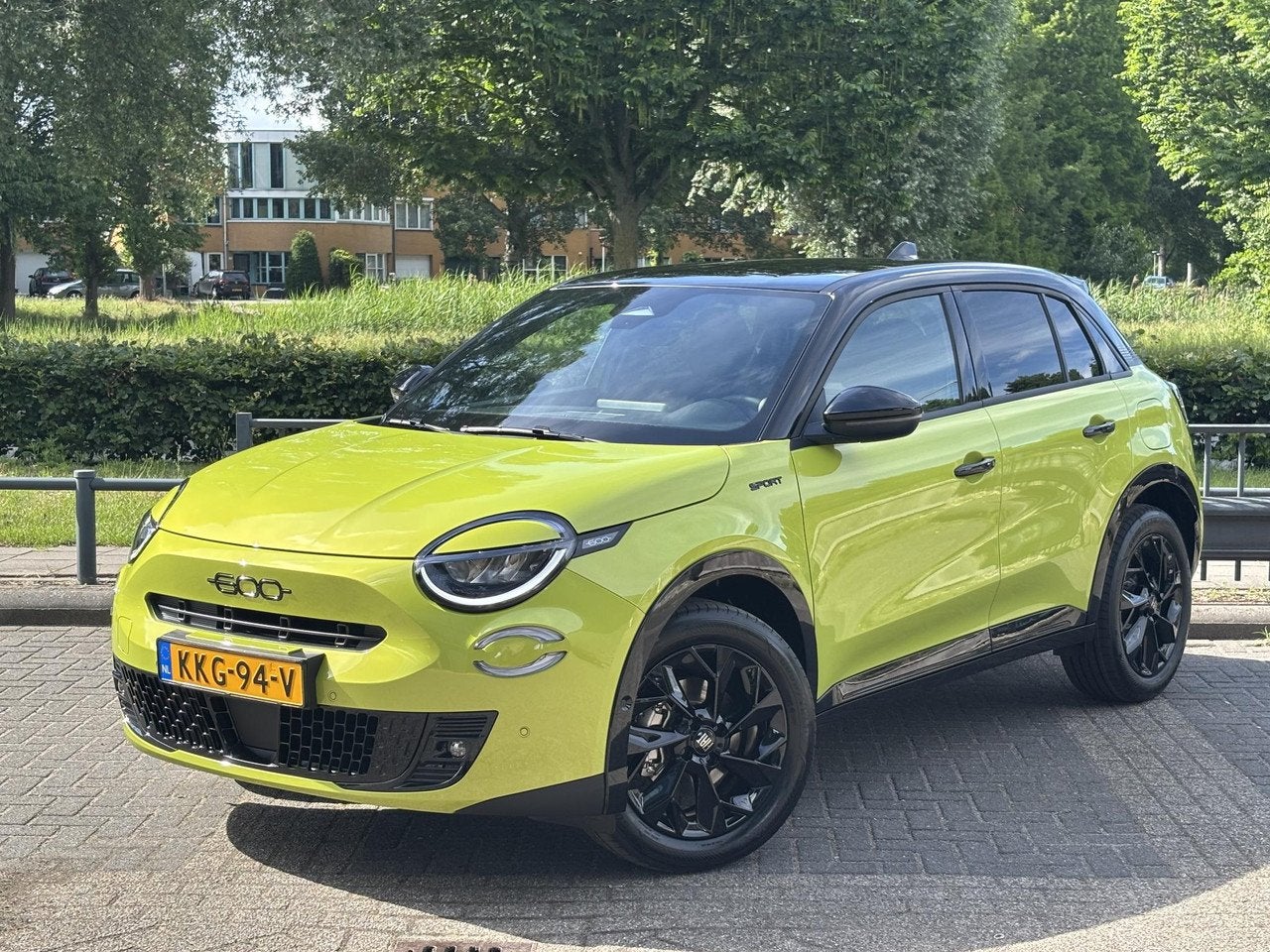 Fiat 600E SPORT 54 kWh (bj 2026, automaat), Auto's, Fiat, Automaat, Gebruikt, 156 pk, Parkeersensor