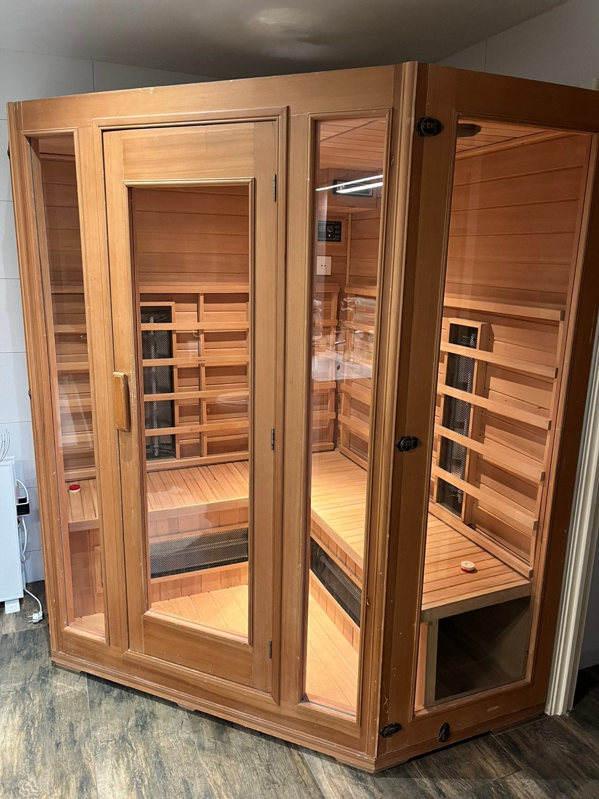 Sauna infrarood 220volt, Ophalen, Zo goed als nieuw, Complete sauna
