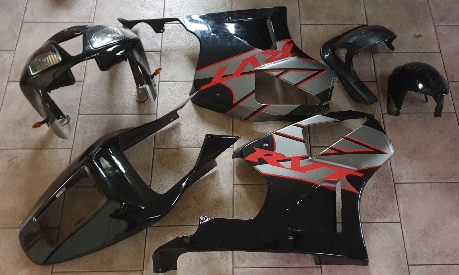Honda vtr1000sp1 sp1 sp 1 kappenset kappen set imitatie, Motoren, Ophalen of Verzenden