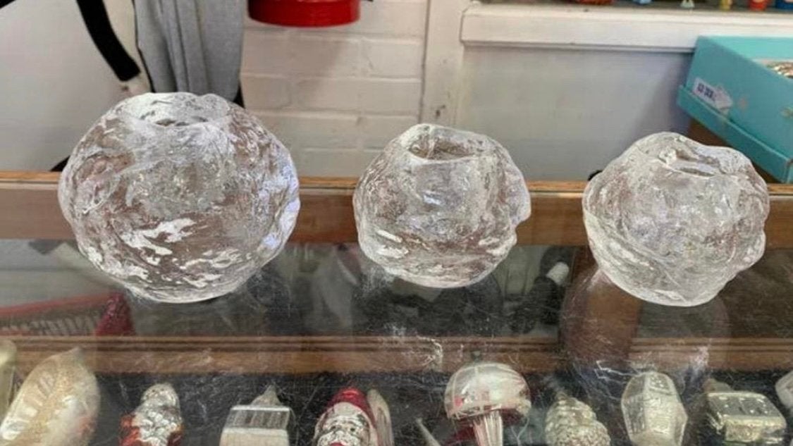 Kosta Boda Snowball kaarsenhouder ontworpen Ann Wärff 1973., Ophalen of Verzenden