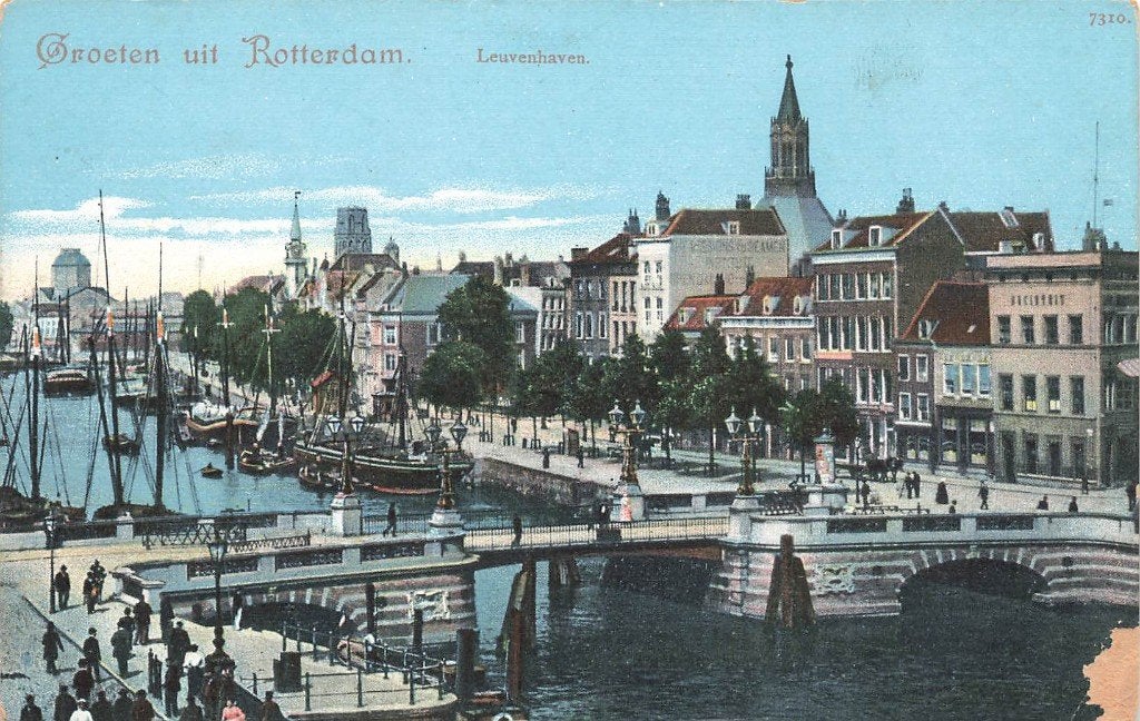 Rotterdam, Leuvenhaven, Verzamelen, Ophalen of Verzenden, Voor 1920, Ongelopen, Zuid-Holland