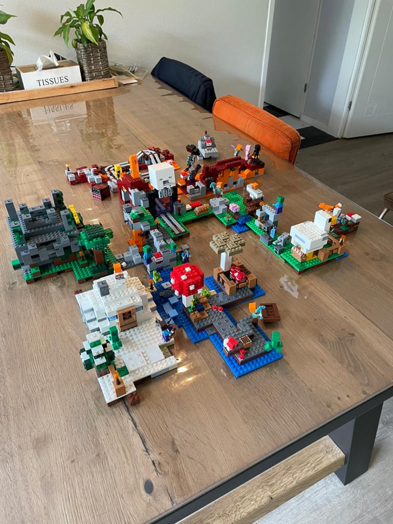 Lego Minecraft. Meerdere complete sets, Ophalen, Gebruikt, Minecraft, Lego